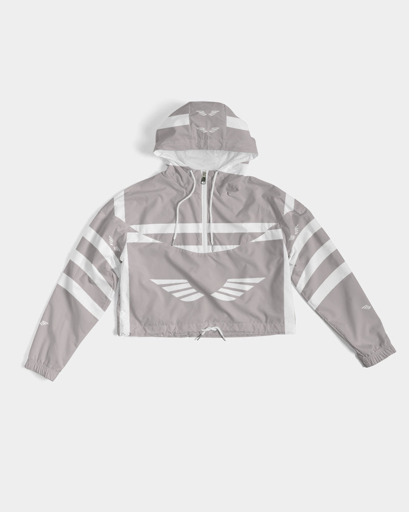 Streamz Gray & Grateful Women's Cropped Windbreaker