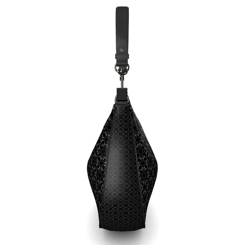 Black Diamonds Curve Hobo Bag