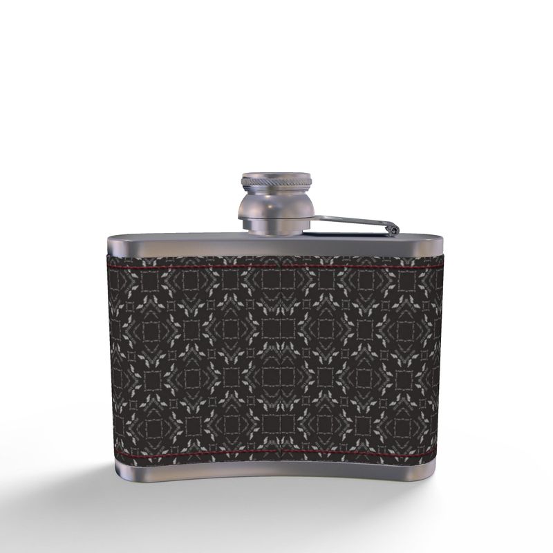 Leather Wrapped Hip Flask