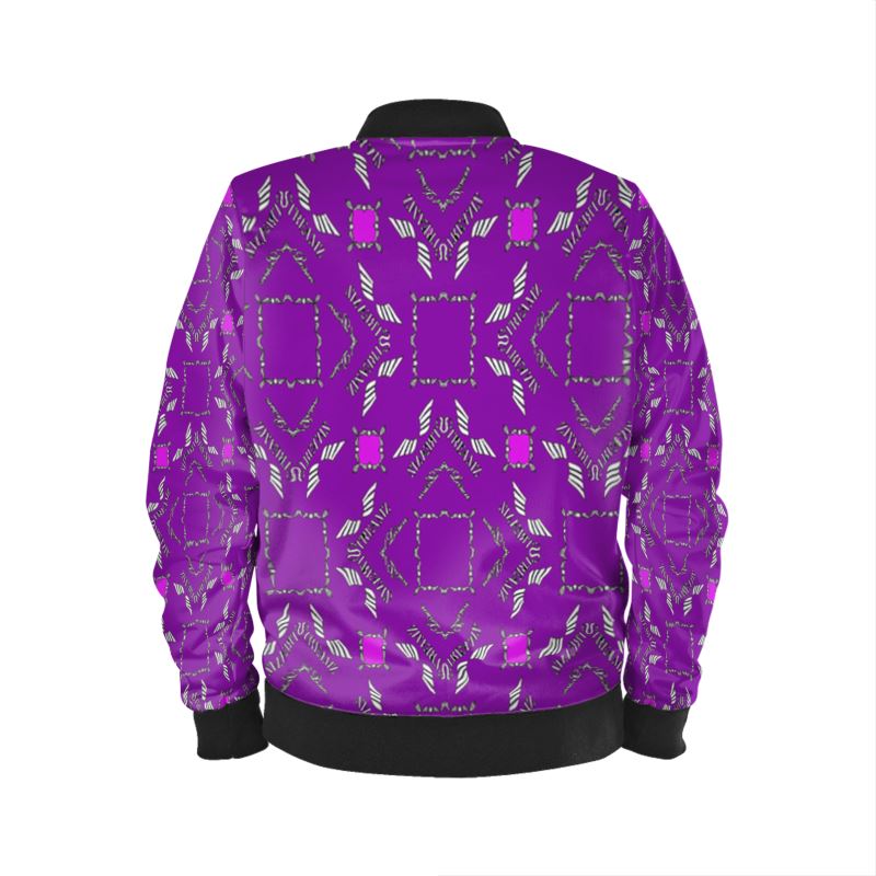 Purple Luxe Mens Bomber Jacket