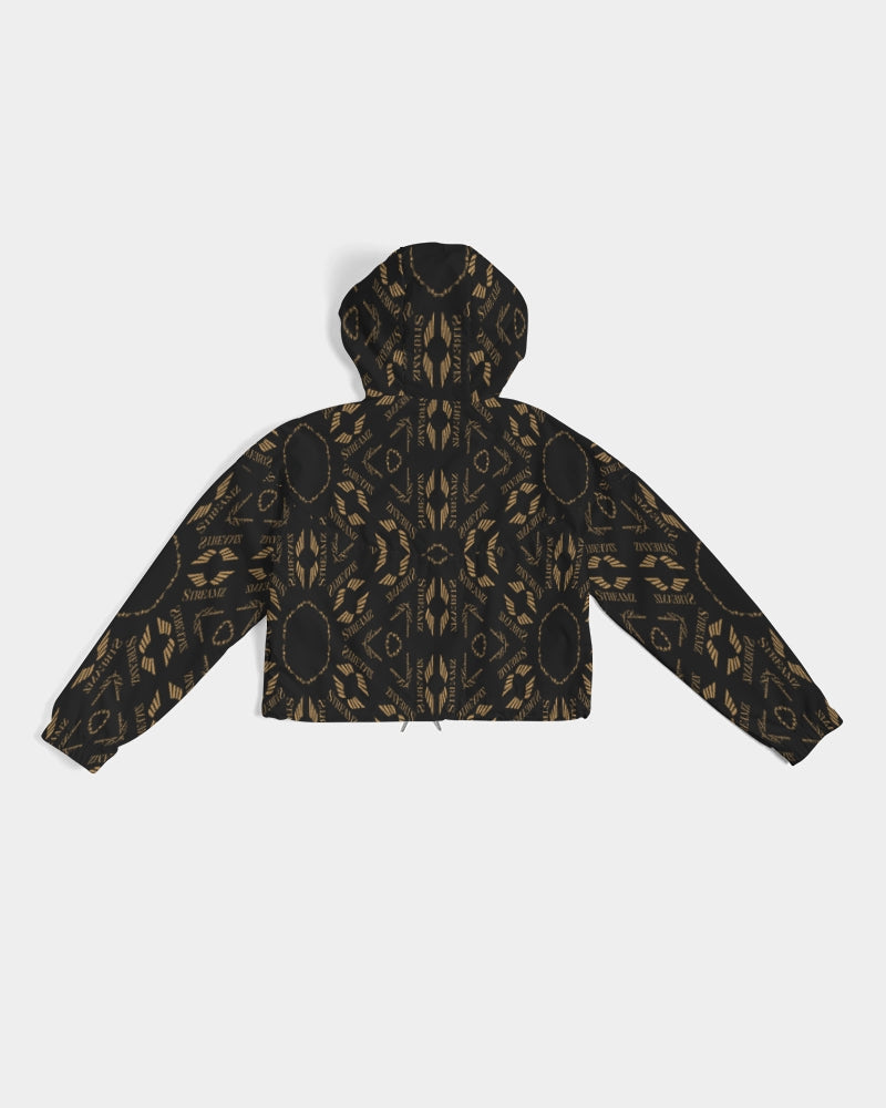 Streamz Patterns of Expression Women's Cropped Windbreaker
