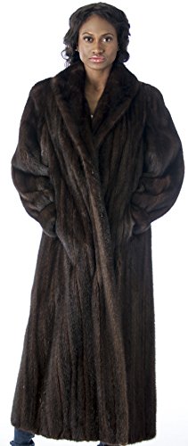 REED Women's Genuine Full Pelt Full-Length Mink Coat