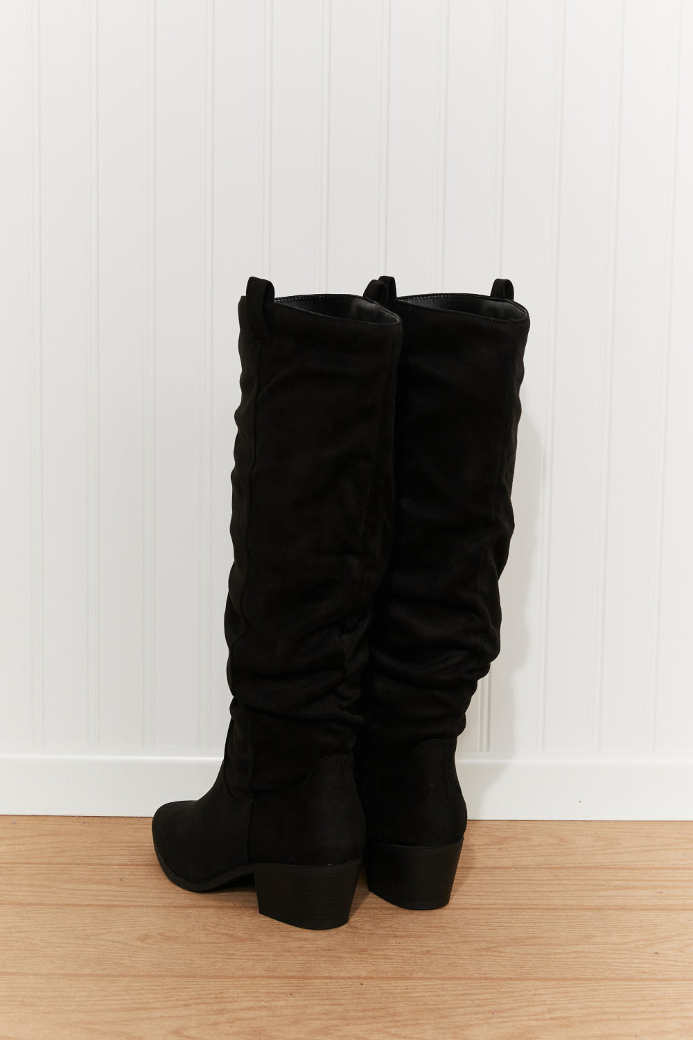 Qupid Around Town Scrunchy Knee High Boots