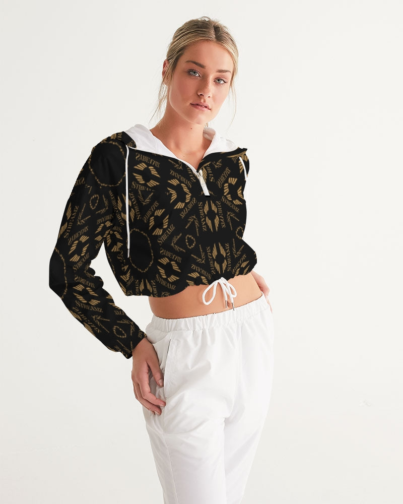 Streamz Patterns of Expression Women's Cropped Windbreaker