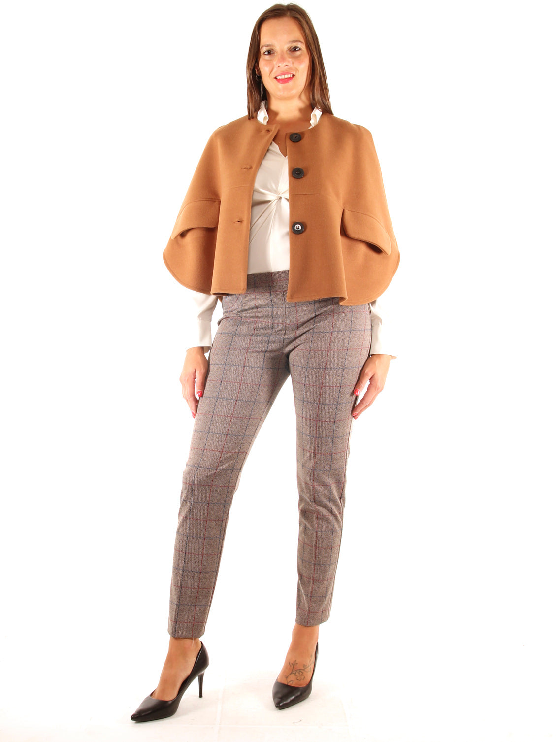 Mantella donna in velour taglia unica