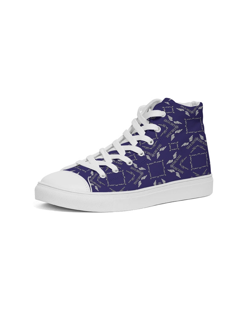 Streamz Blue Diamonds Men's Hightop Canvas Shoe