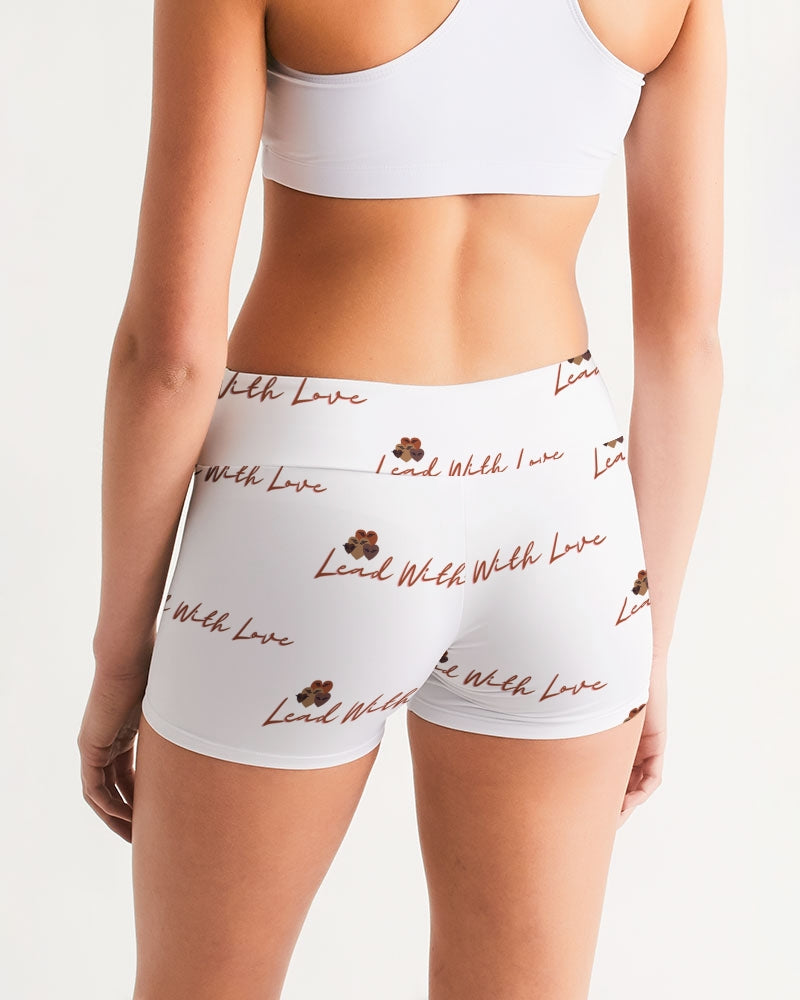 Lead with Love by SLL Women's Mid-Rise Yoga Shorts