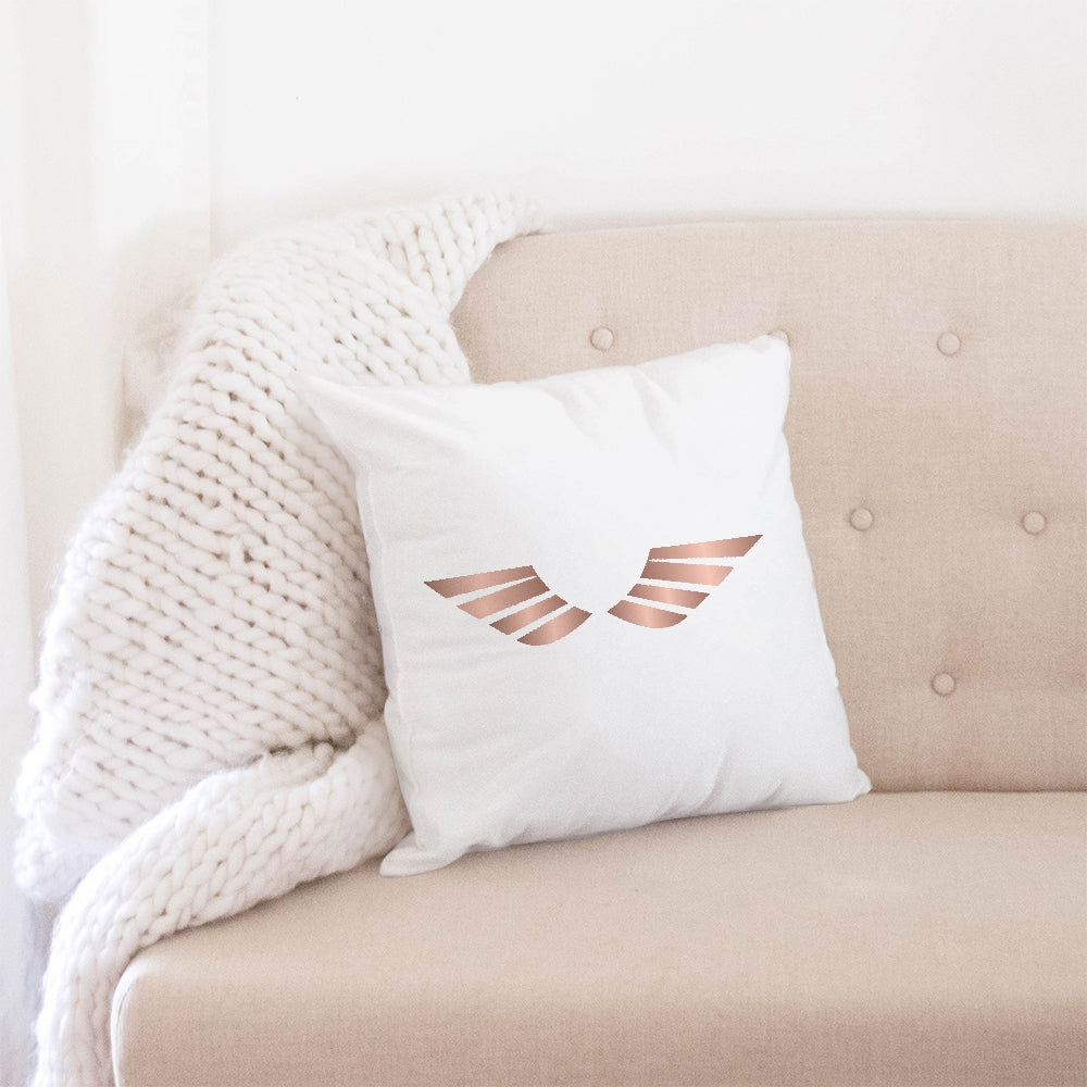 Streamz Classic Rose Gold Throw Pillow Case 18"x18"
