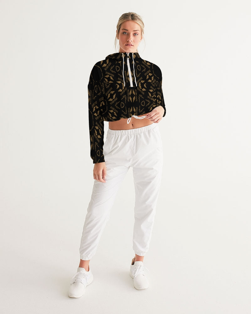 Streamz Patterns of Expression Women's Cropped Windbreaker