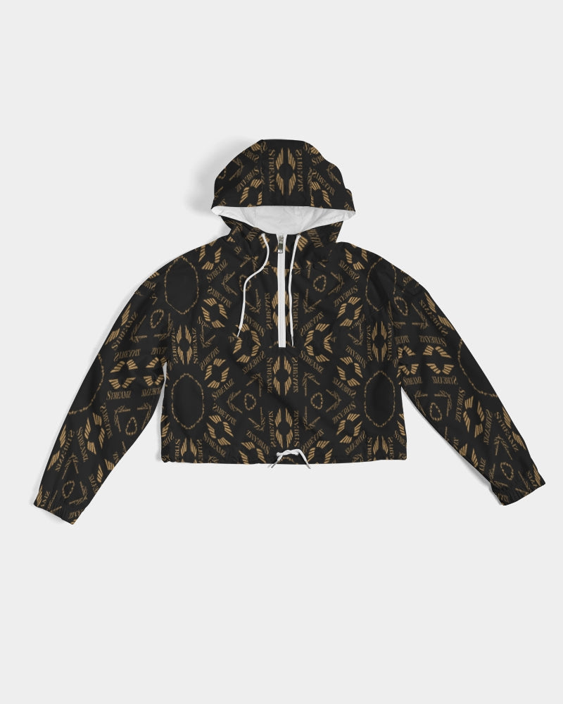 Streamz Patterns of Expression Women's Cropped Windbreaker