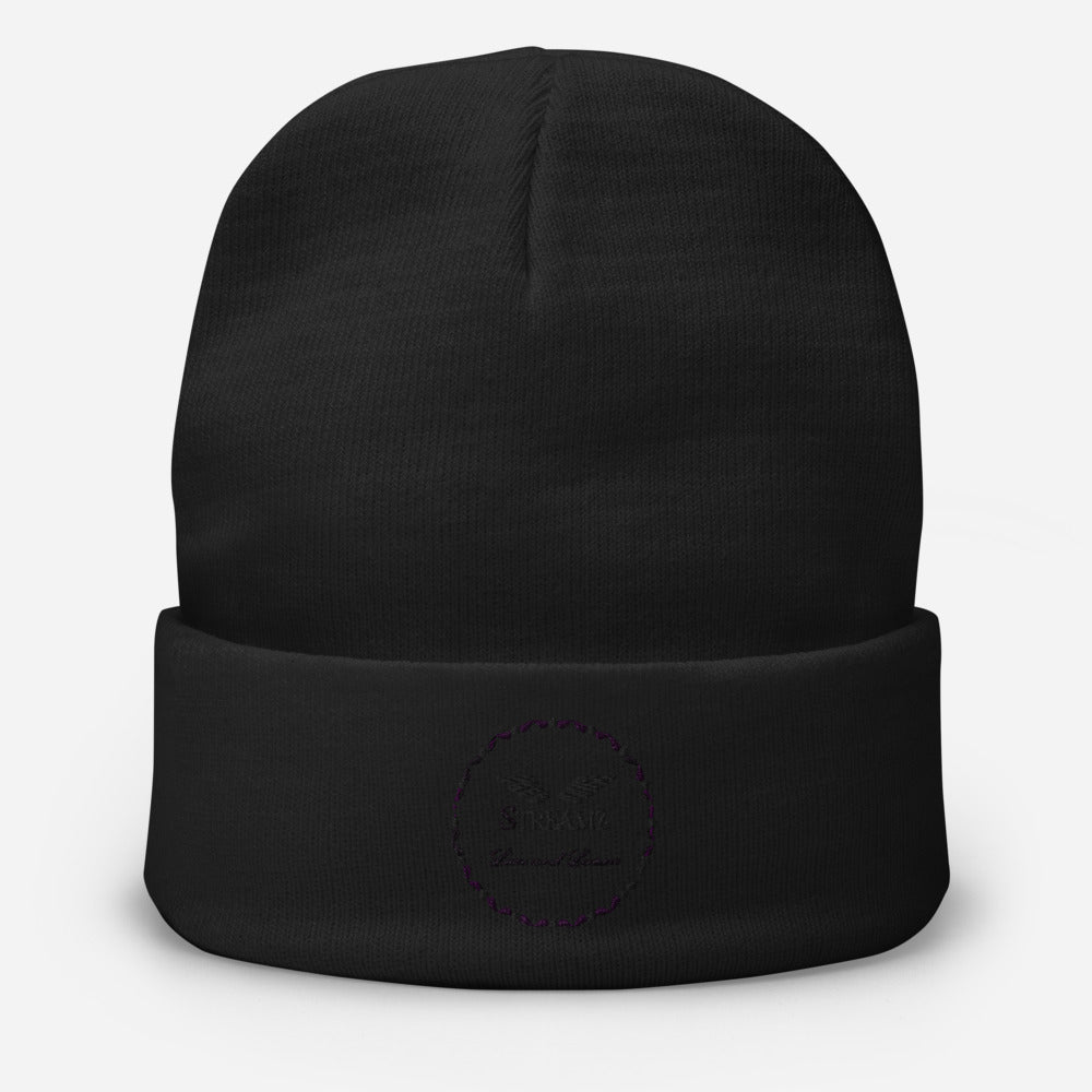Streamz MetaBlack Embroidered Beanie