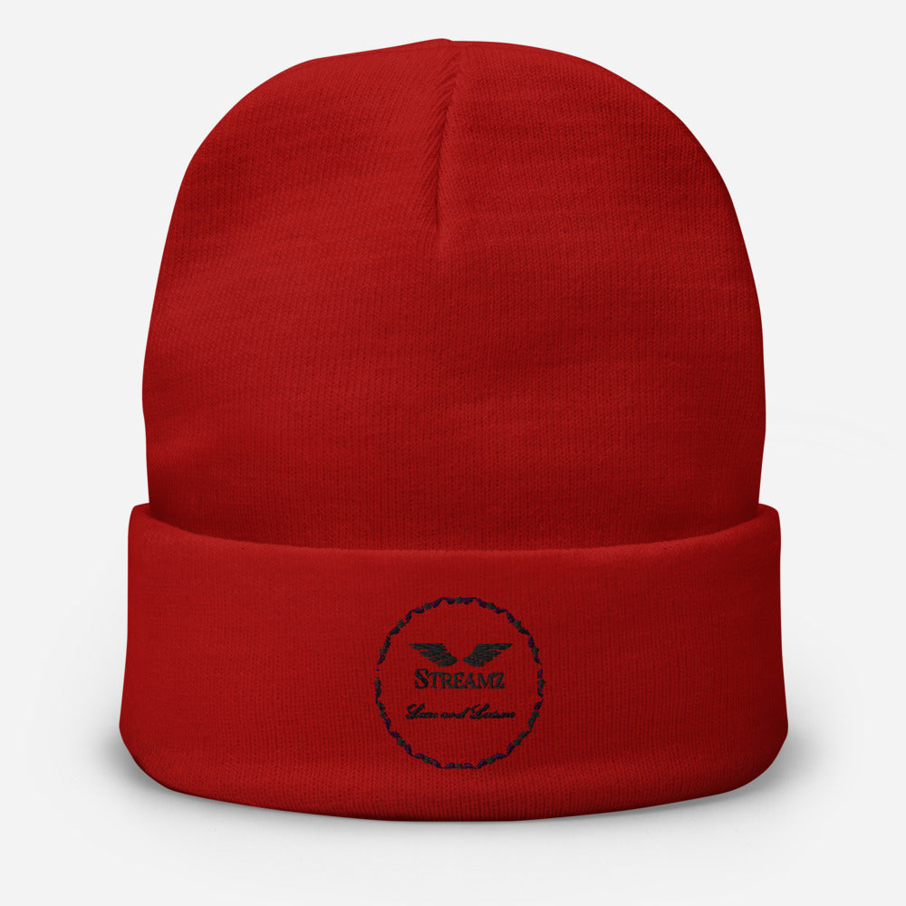 Streamz MetaBlack Embroidered Beanie