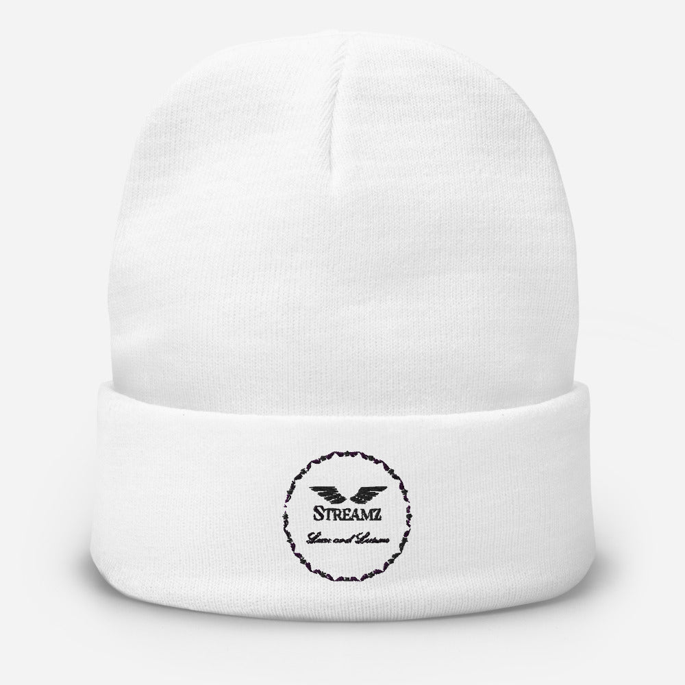 Streamz MetaBlack Embroidered Beanie