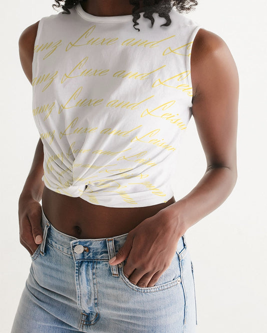 Streamz Gold Rush Women's Twist-Front Tank