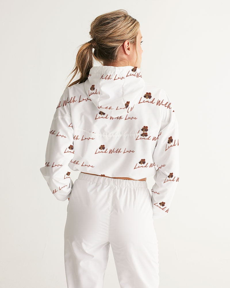Lead with Love by SLL Women's Cropped Windbreaker