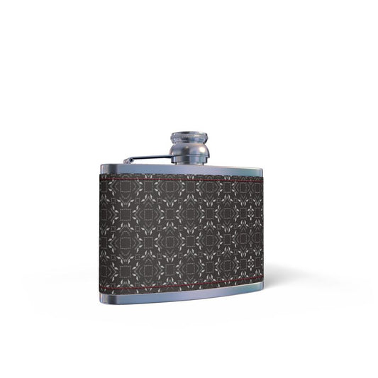 Leather Wrapped Hip Flask