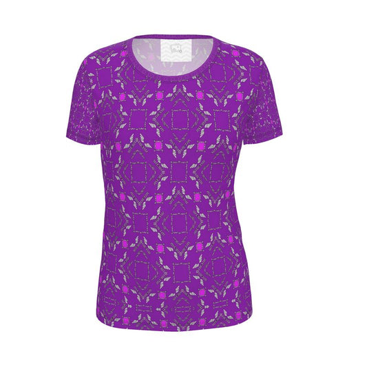 Purple Luxe Ladies Cut and Sew T-Shirt