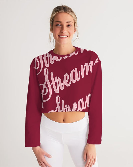 Streamz  Air Rights V12 Women's Cropped Sweatshirt