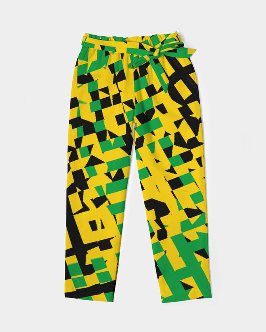 Streamz Island Love Women's Belted Tapered Pants