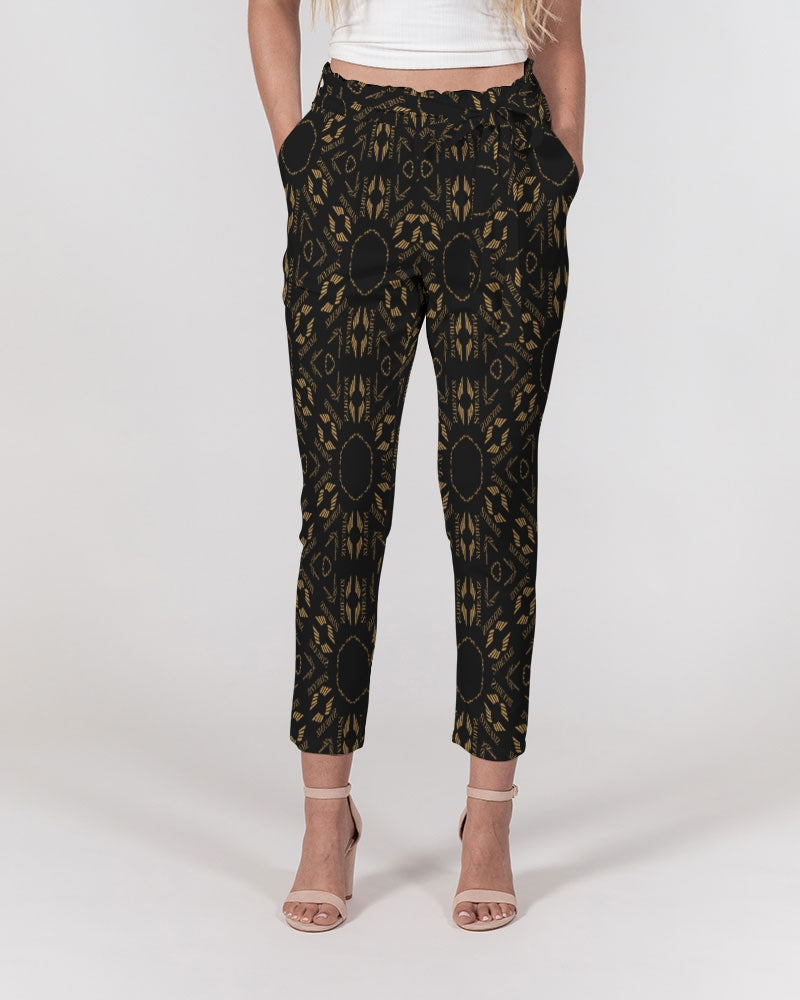Streamz  Patterns of Expression Women's Belted Tapered Pants