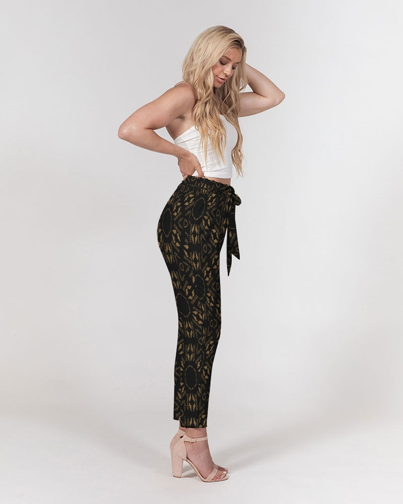 Streamz  Patterns of Expression Women's Belted Tapered Pants