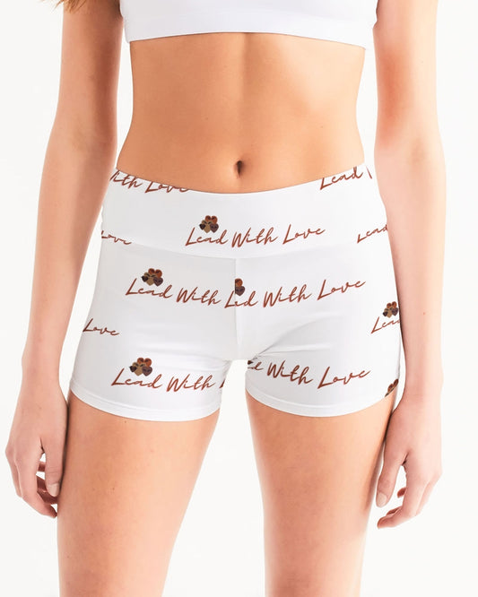Lead with Love by SLL Women's Mid-Rise Yoga Shorts