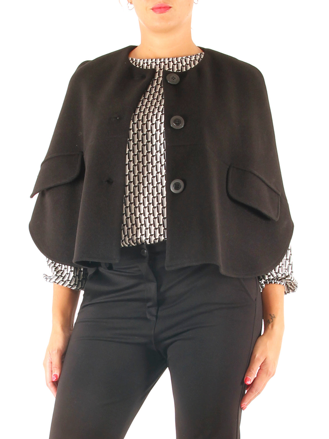 Mantella donna in velour taglia unica