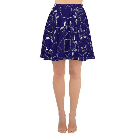 Streamz Luxe and Leisure (Blue) Skater Skirt