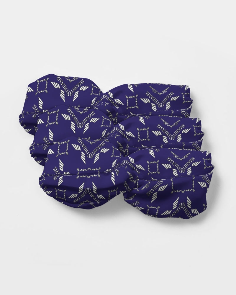 Streamz Blue Diamonds Twist Knot Headband Set
