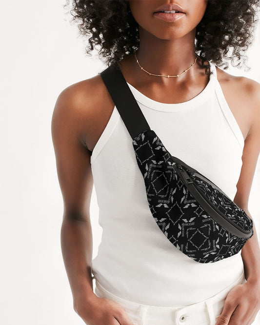 Streamz Black Diamonds Crossbody Sling Bag