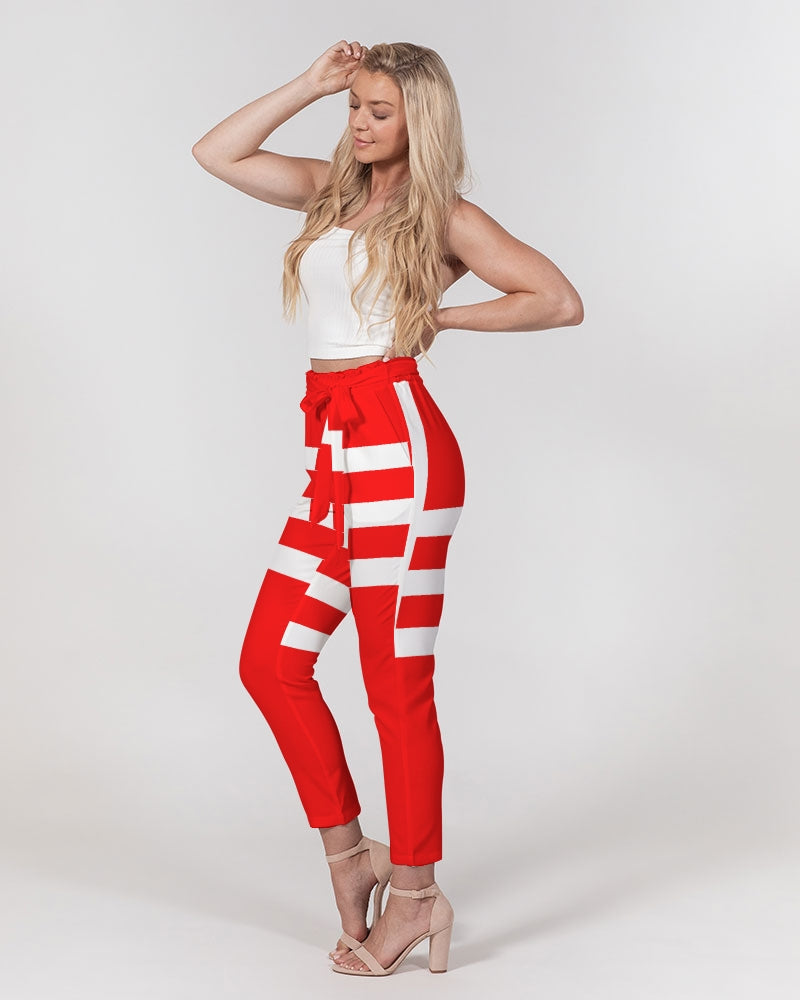 Red Ambition II Women's Belted Tapered Pants