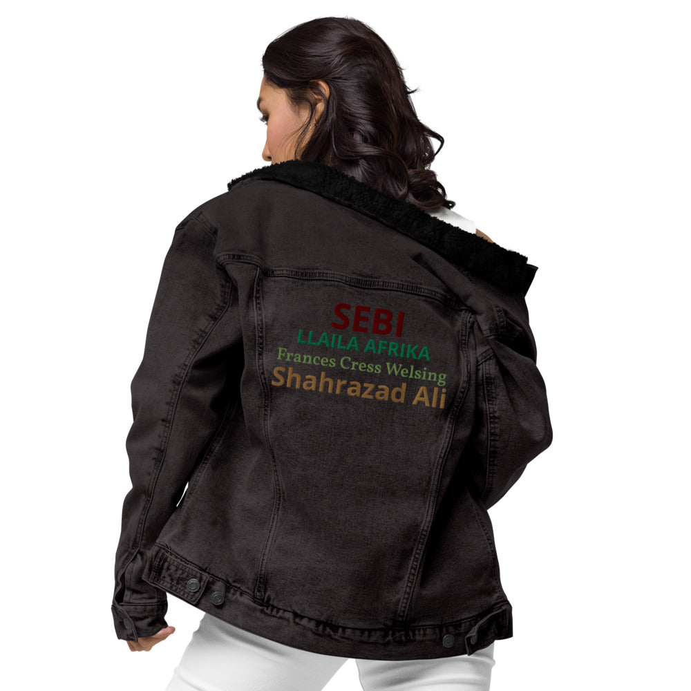 Streamz Teachers Unisex denim sherpa jacket