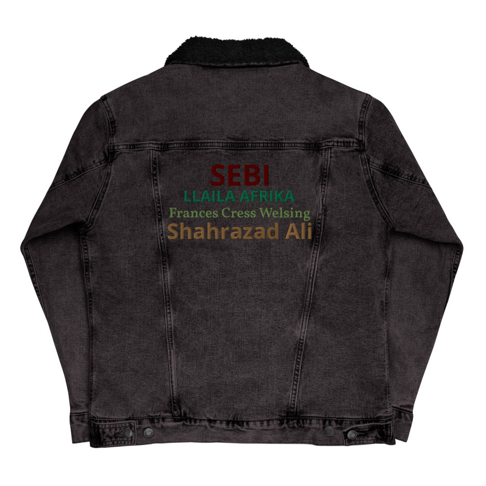 Streamz Teachers Unisex denim sherpa jacket